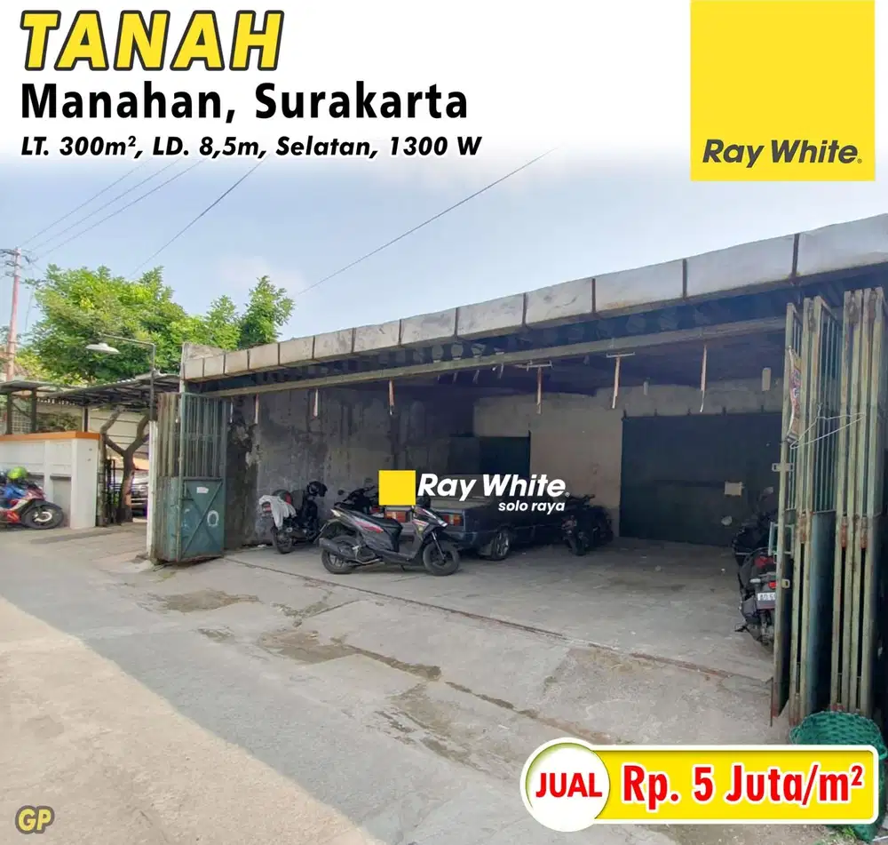 Dijual tanah Jl Srigunting Manahan Solo cocok untuk dibangun kost