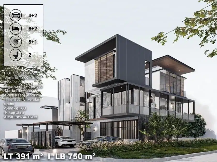 Dijual Rumah Citraland Moder Tipe Tropical Siap Huni