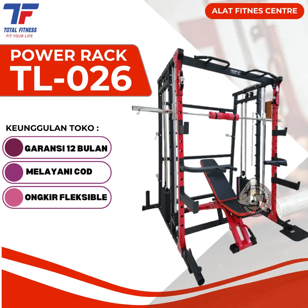 Alat Olahraga Power Rack TL-026 Total Fitness