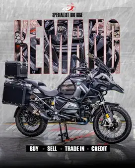 (BPKB & STNK)BMW GS K51 1200 Hitam Triple Black 2017 Knalpot Akrapovic