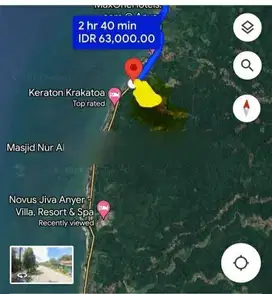 Tanah Shm 55.000 Mt2 Di Jl Raya Anyer Dekat Maxone Hotel