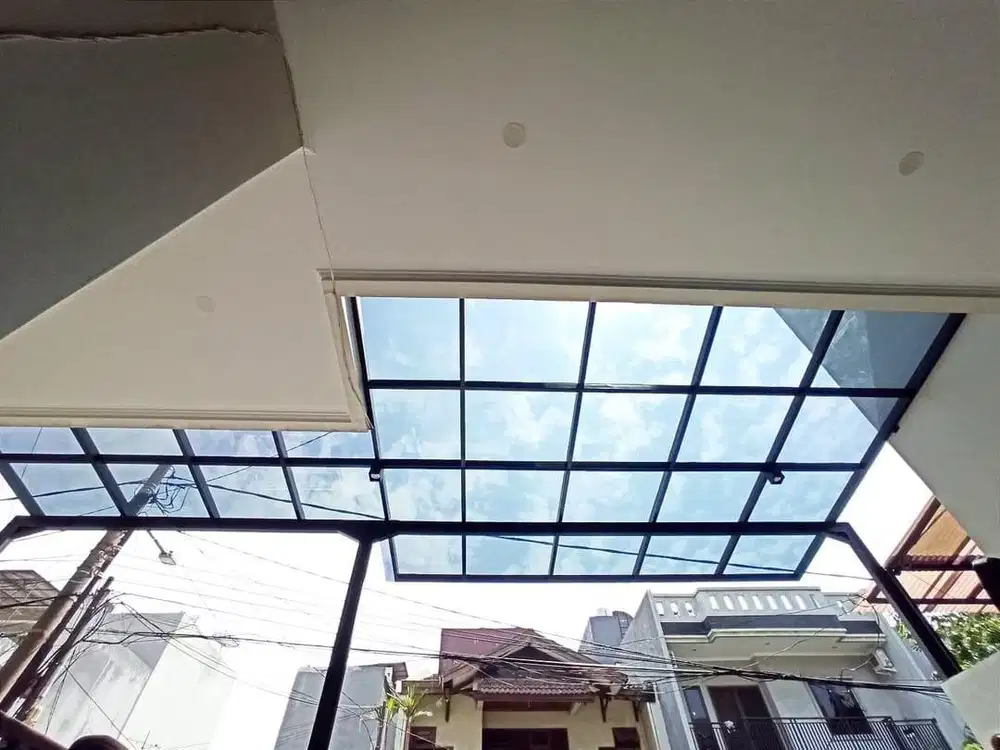 Kanopi Atap kaca 6mm