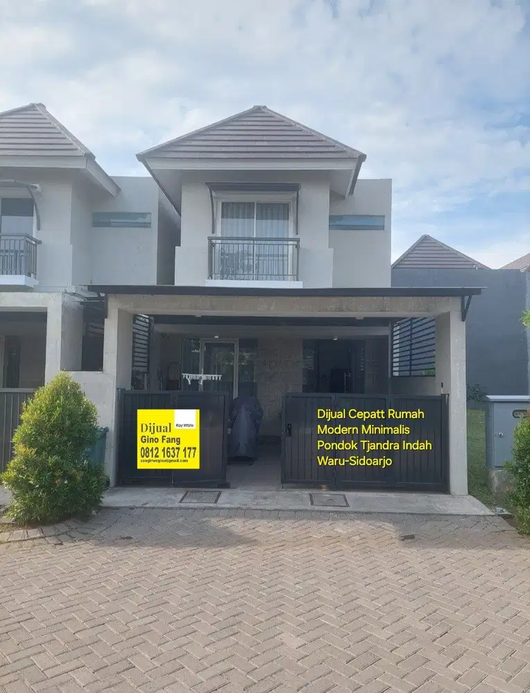 Dijual Rumah Pondok Tjandra Indah Waru-Sidoarjo