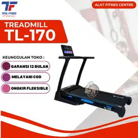 Treadmill Elektrik Auto Incline TL-170 Total Fitness