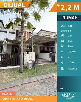 Rumah Furnish Di Perumahan Grand Permata Jingga Sawojajar Malang