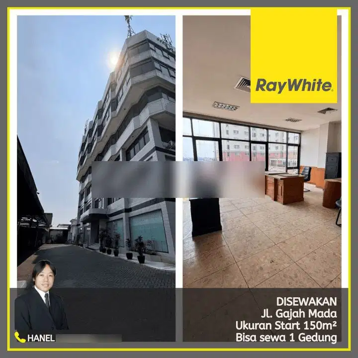 Gedung Disewa Jl. Gajah Mada, Hayam Wuruk, Mangga Besar Jakarta Pusat