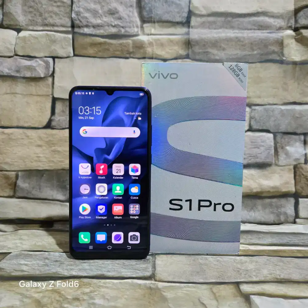 Vivo S1 Pro 8/128 4G Fulset segel mulus 95%,minus shadow tipis