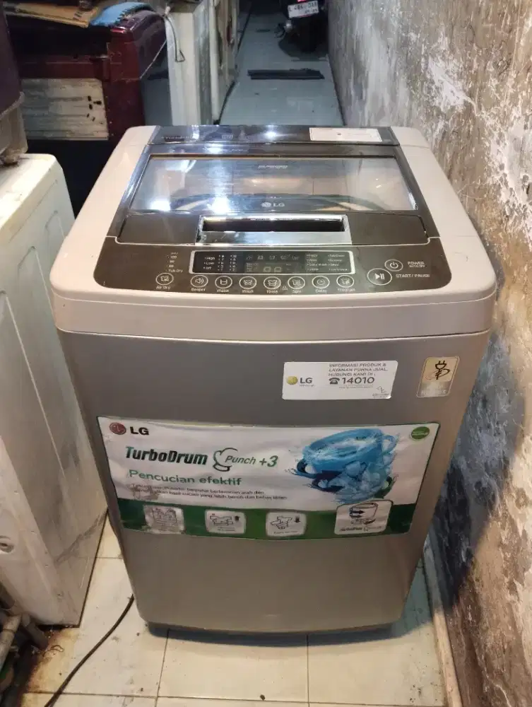 LG 8kg normal saya garansi servis 1thn diluar sparepart (perawatan)