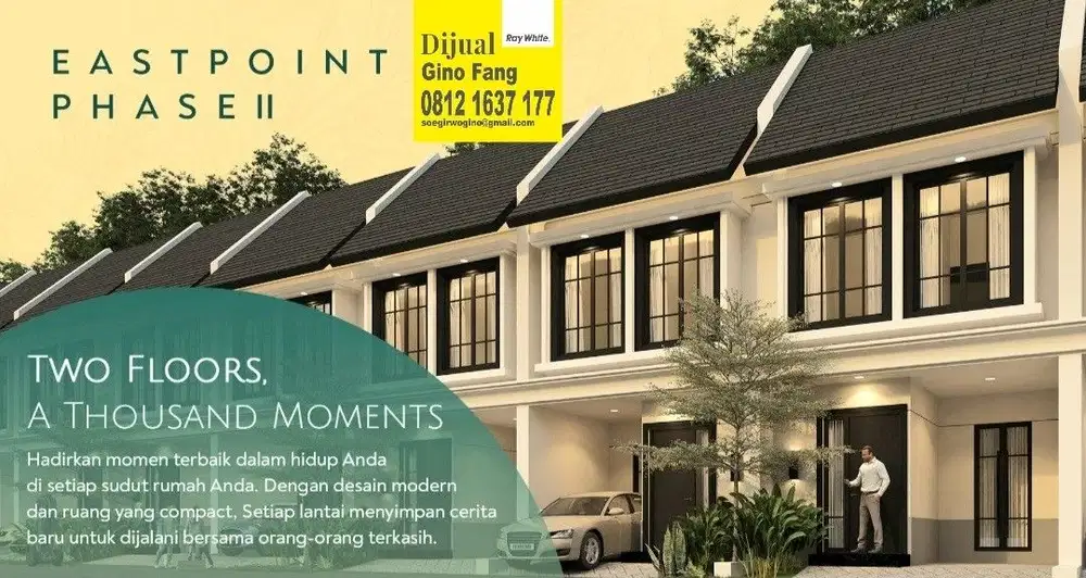 Dijual Rumah Baru Gress Regency One Eastpoint Surabaya Timur