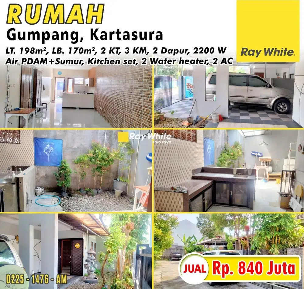 Rumah Mewah Luas Gumpang Kartasura Dekat UMS Solo, Bonus Kitchen Set