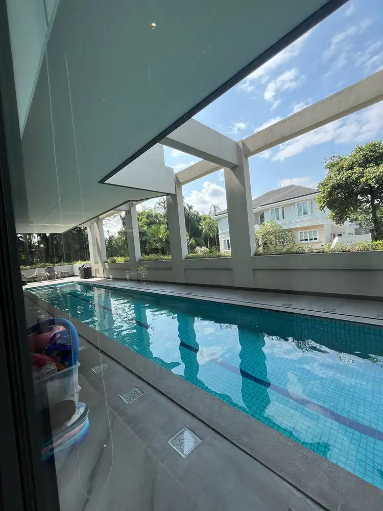 Rumah Villa 1400m BSD Telaga Golf, Kolam Renang Home Theater, Navapark