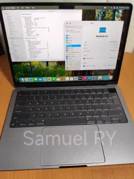 Jual Macbook Air M3 ram 16gb memory 512gb mulus IBOX