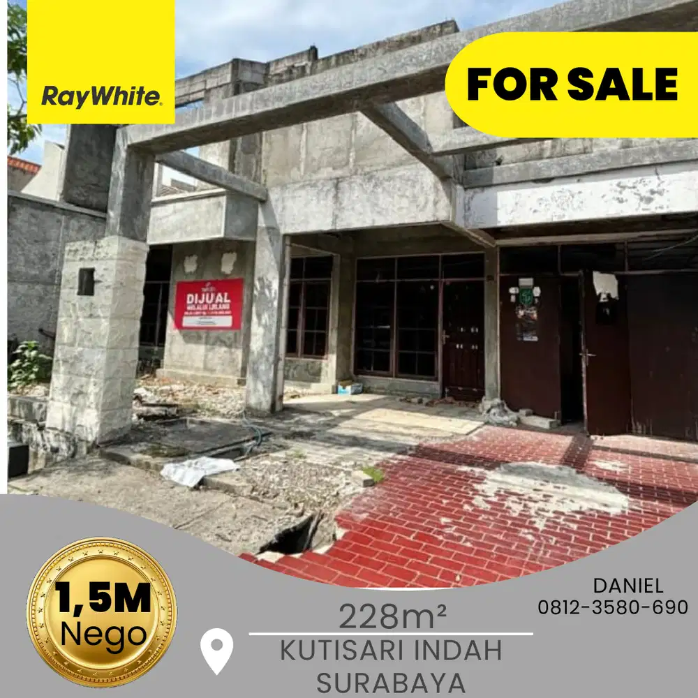 Dijual rumah lokasi strategis Kutisari indah surabaya timur