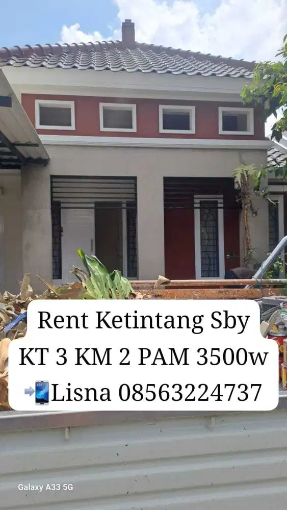 Rumah Disewakan di Ketintang Surabaya