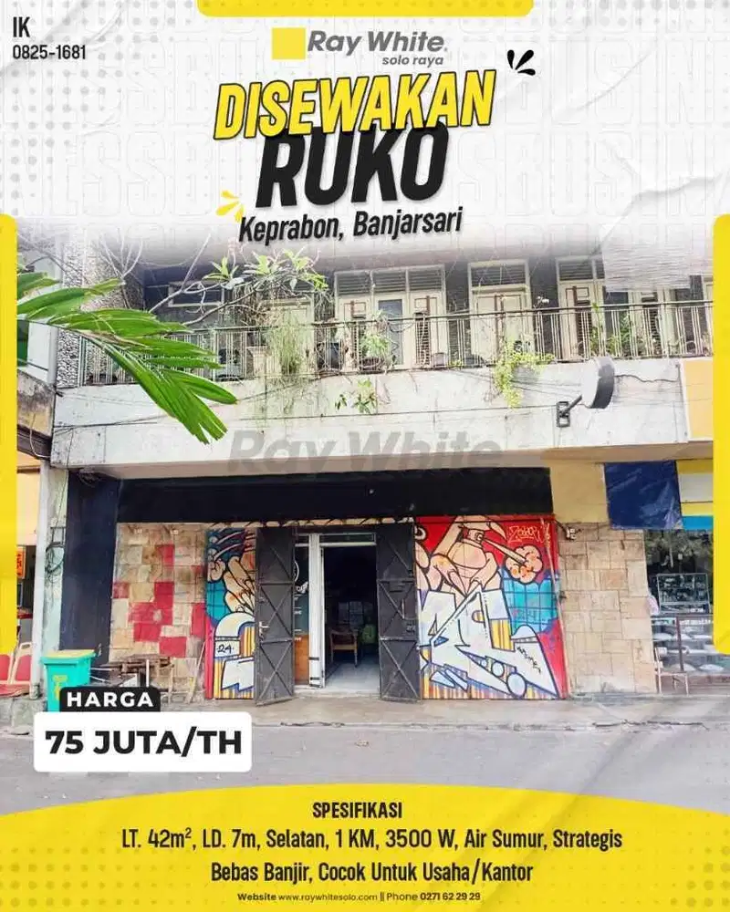 Peluang Emas! Ruko Strategis di Pusat Kota Solo, Jl. Slamet Riyadi