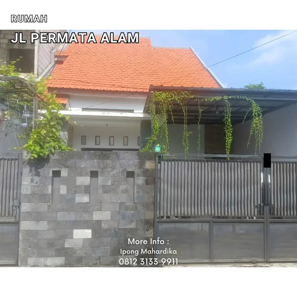 Rumah Gedangan Siap Huni di Jl Permata Alam Sidoarjo
