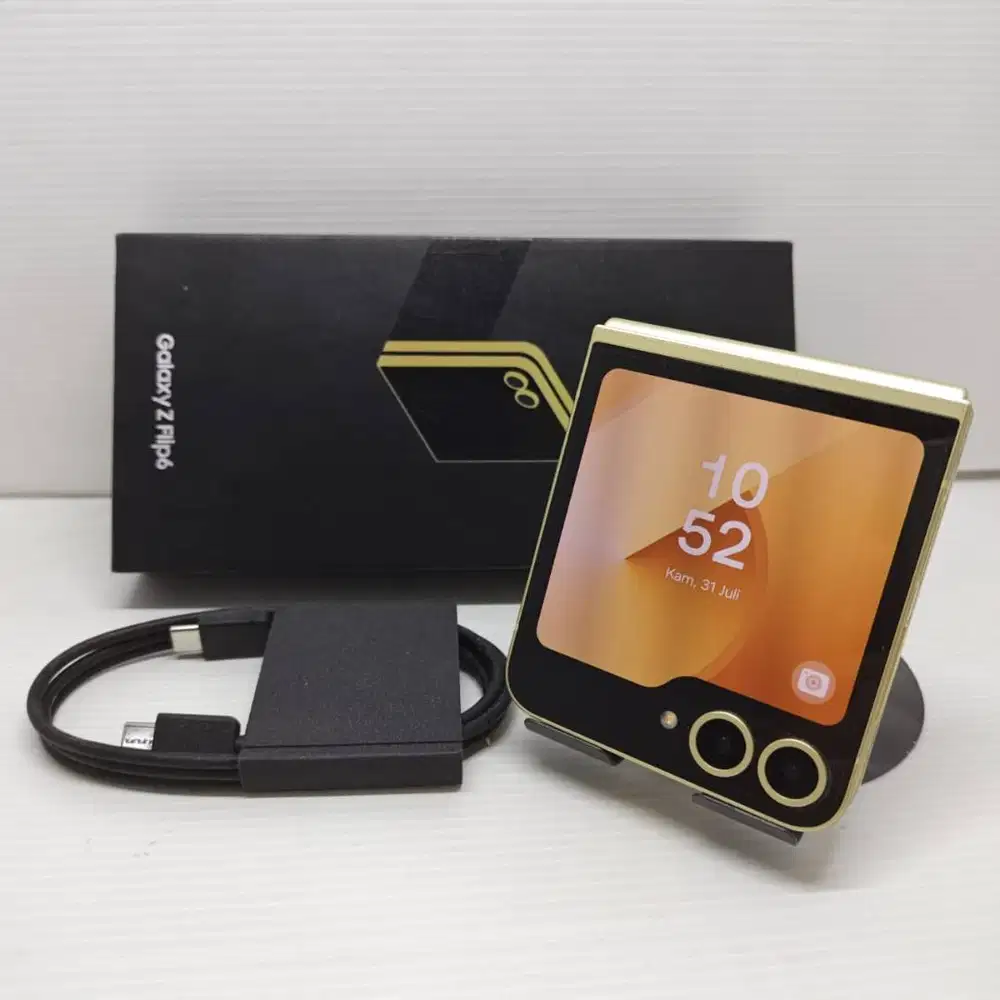 SUPER MULUS 99%  SAMSUNG GALAXY Z FLIP 6 4 5G 12/256 YELLOW NO MINUS F