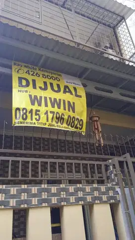 Rumah Siap Huni Dijual di Gang Fajar Kartini Jakarta Pusat