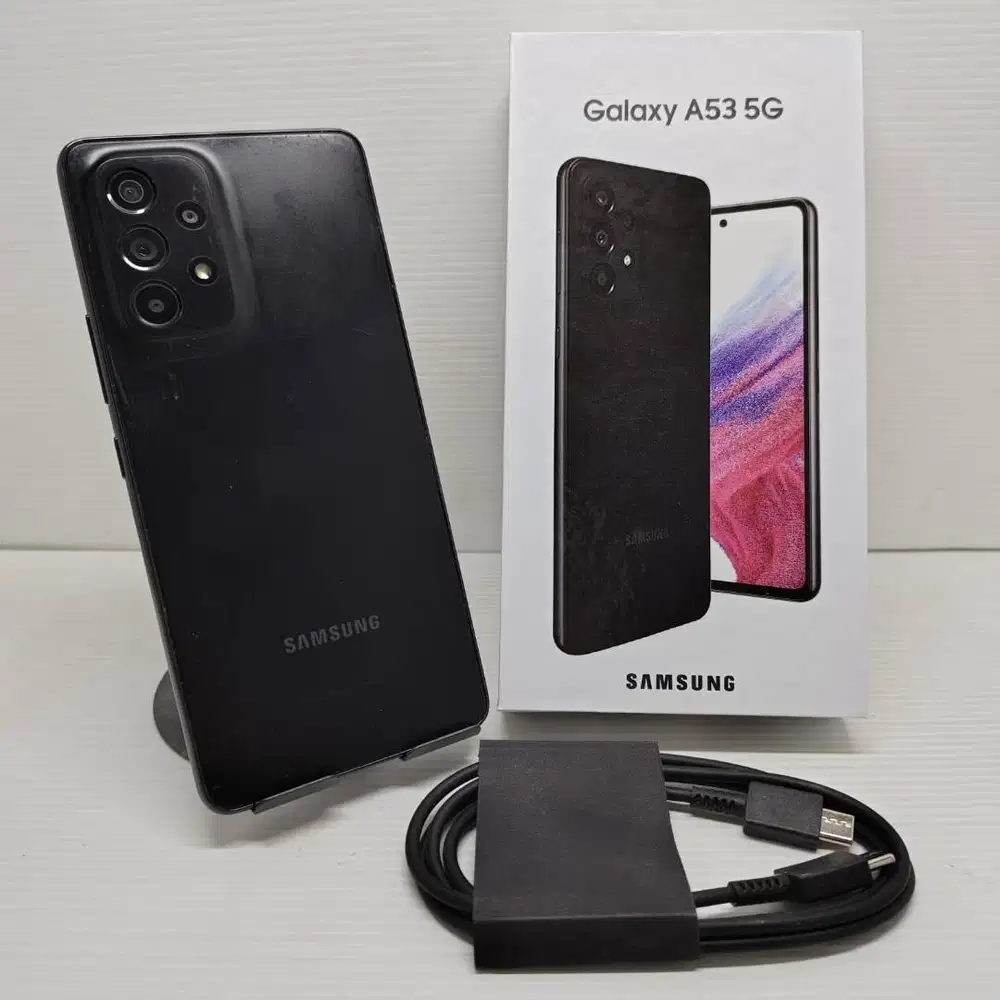 TERMURAH! SAMSUNG GALAXY A53 5G 8/256 BLACK EX SEIN RESMI! NO MINUS LE