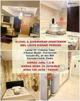 Jual dan sewa apartemen 2 bedroom semarang pemuda