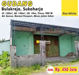 Dijual Gudang Minimalis di Bulakrejo, Sukohajo