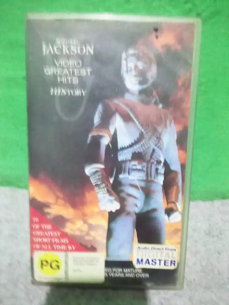 Kaset VHS vidio greatest hit history michael jackson