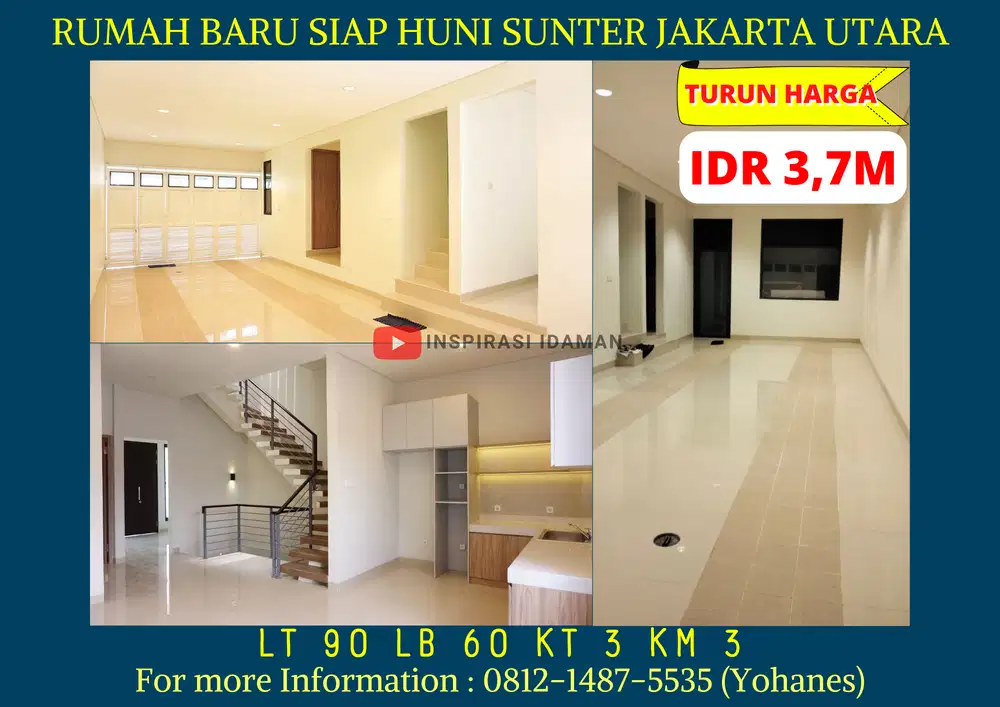 Rumah Baru Siap Huni Sunter Jakarta Utara