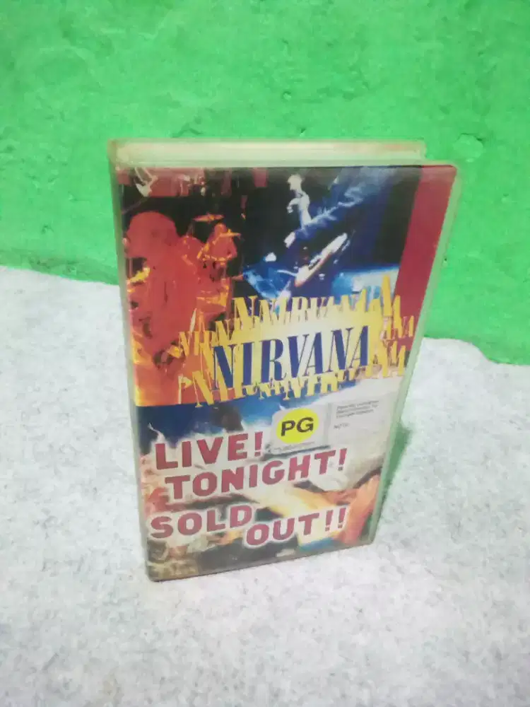 Kaset VHS NIRVANA LIVE TONIGHT SOLD OUT