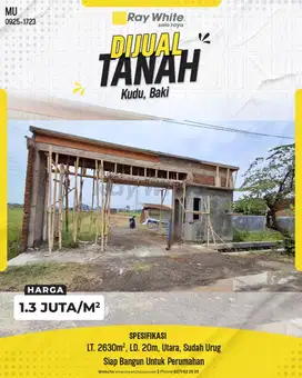 Lahan Siap Bangun Cluster 2630m² di Baki, Gerbang Sudah Jadi