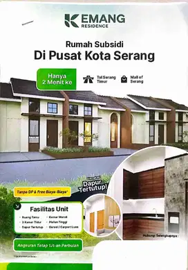 perumahan subsidi di tengah kota serang banten