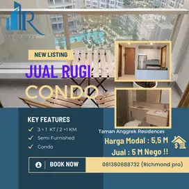 Jual Condominium di Taman Anggrek Residences 2 Bedroom Full Furnished 99 m2