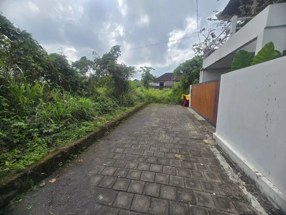 Tanah strategis zona pemukiman Yudistira ubud bali