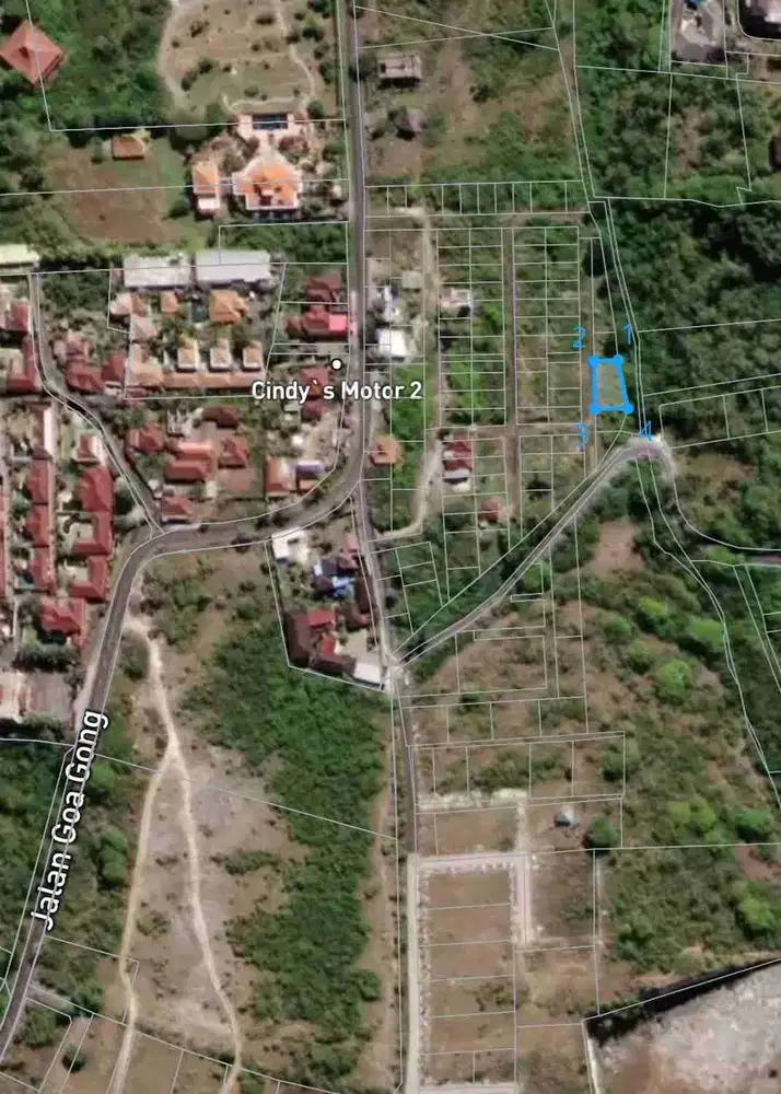 Tanah kavling ocean view zona pemukiman goa gong Jimbaran Bali