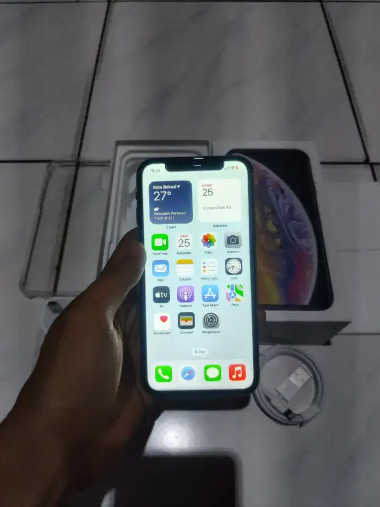 Iphone xs 64gb gold inter all operator fulset mulus normal no minus