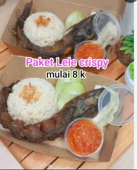 Paket makan lele crispy