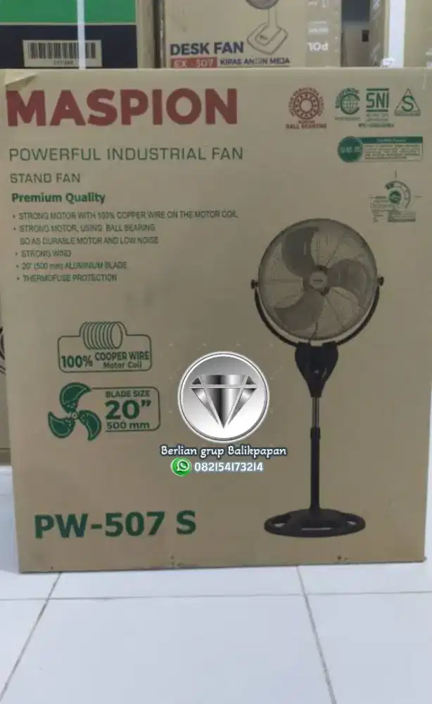 COD (MASPION KIPAS ANGIN INDUSTRIAL POWER FAN STAND FAN PW 507 S