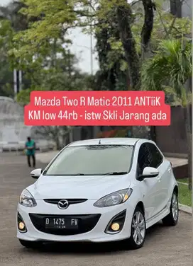 KM low 44rb ANTik - Mazda 2 R matic 2011 pk an 2012 istw murah