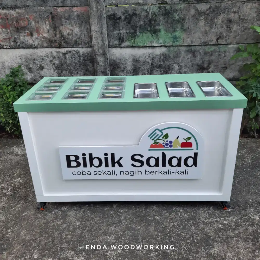 Booth portable / gerobak meja bongkar pasang