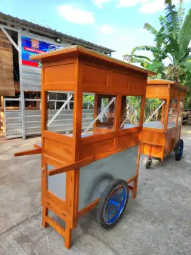 Gerobak Angkringan Bakso Mie Ayam PeceL Bubur Sate Martabak Ronde dlL