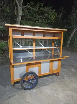 Gerobak Angkringan Bakso Mie Ayam PeceL Bubur Sate Martabak Ronde dlL