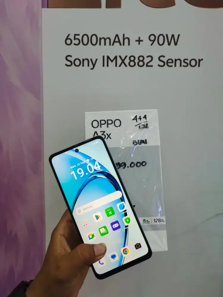 Oppo A3x 8/128gb garansi masih jalan