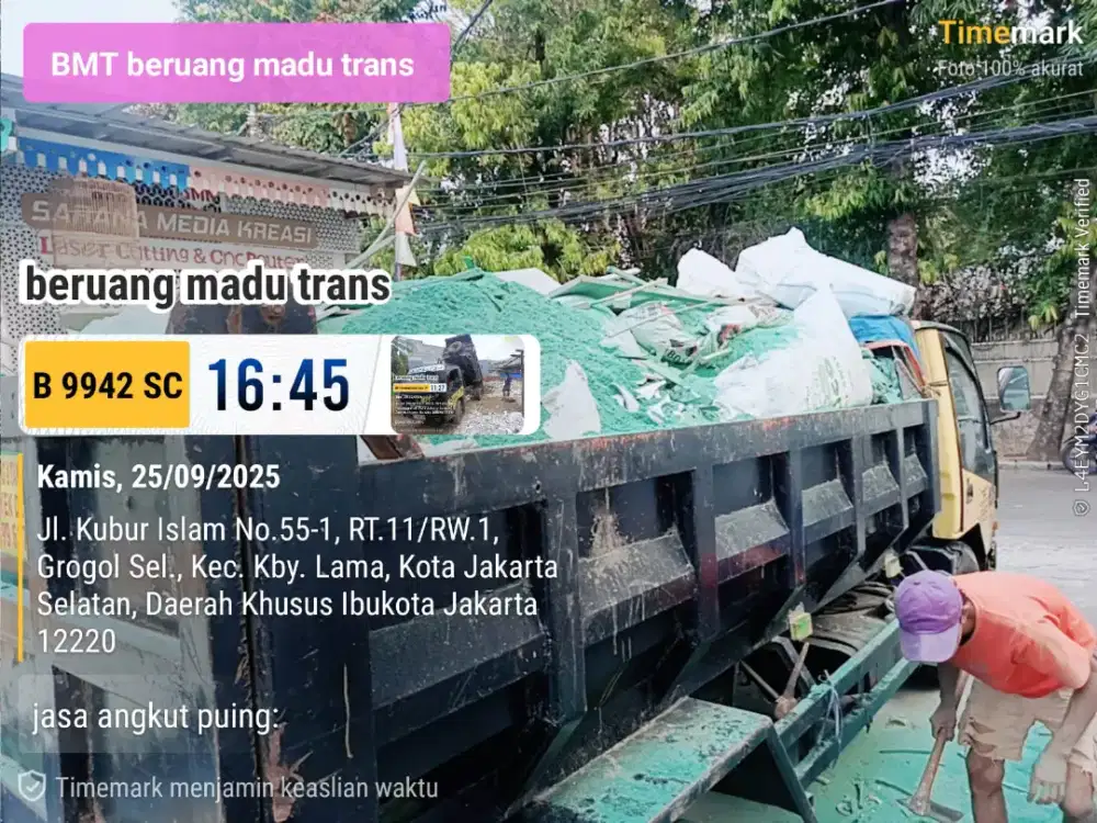 Jasa buang puing dan tanah