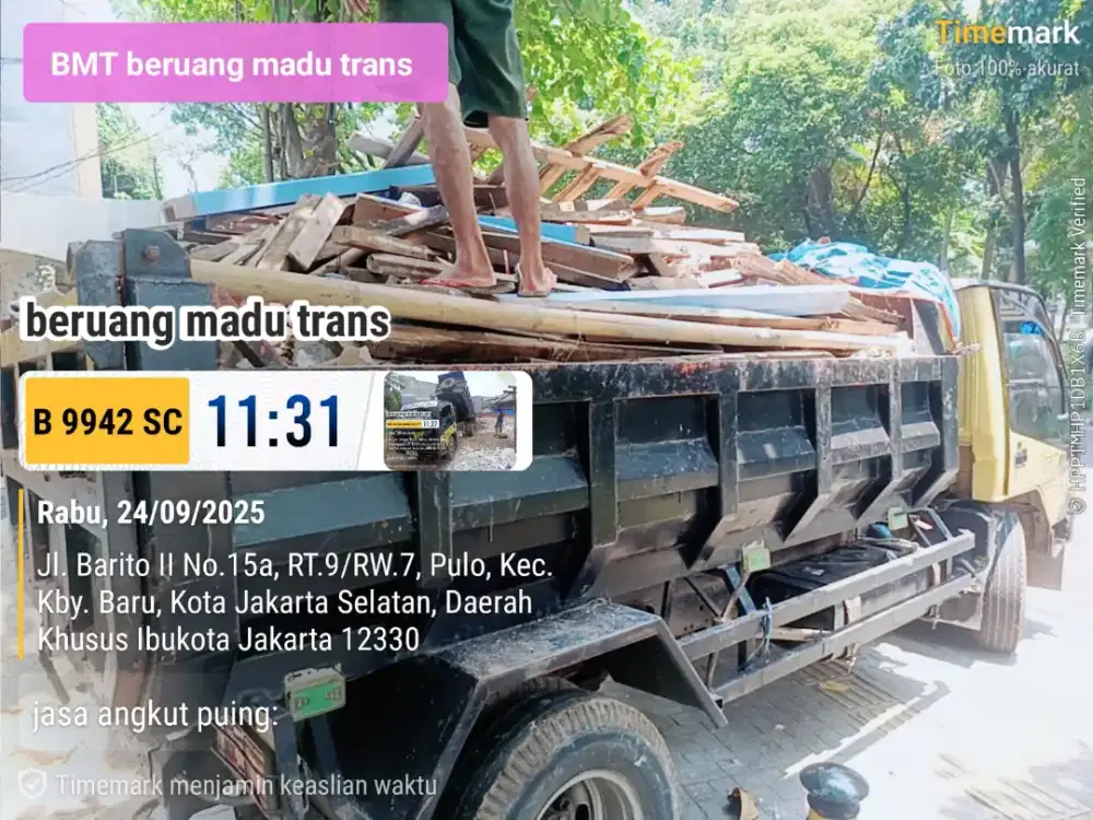Jasa buang puing murah