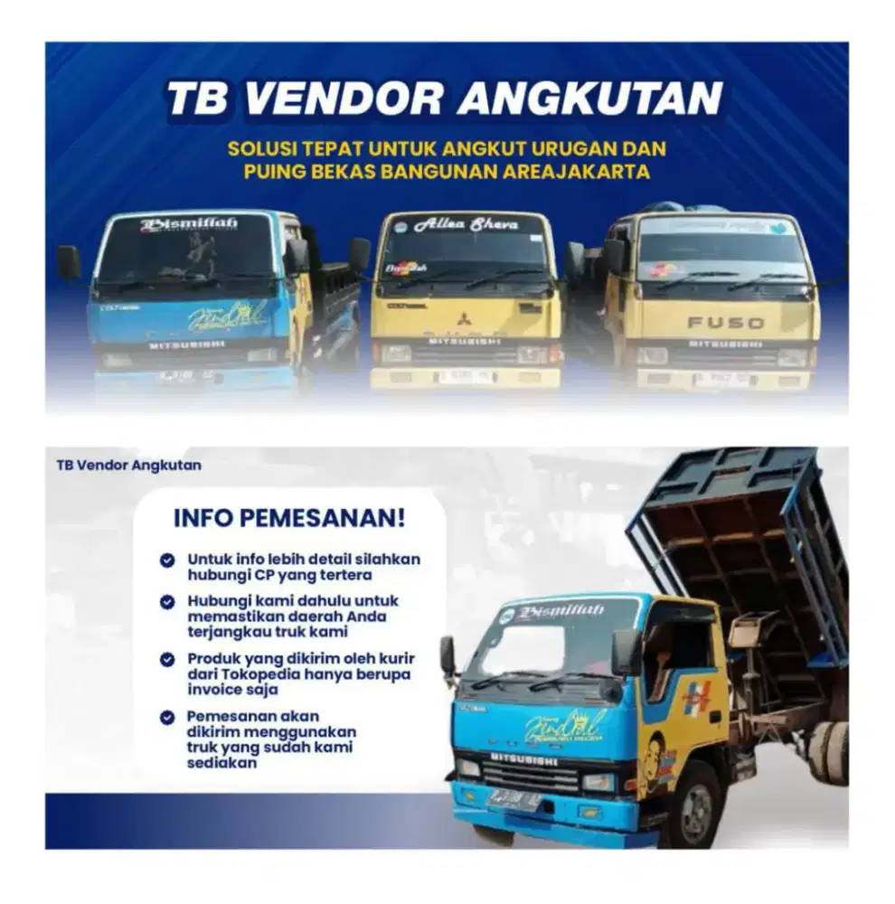Jasa buang puing dan tanah