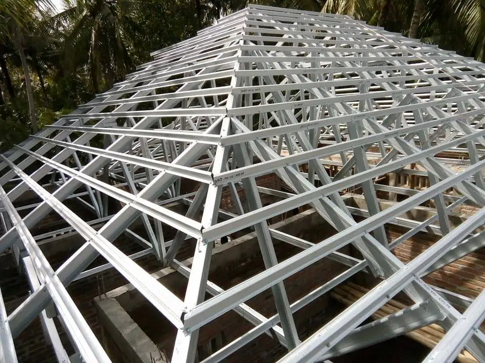Konstruksi Baja Ringan Utk Bongkar Renovasi Atap Serahkan BIMATRUSS