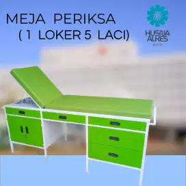 Meja Periksa Pasein ( 1 Loker 5 Laci ) Extimation/Bed Pasien Advance
