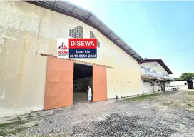 Gudang Batu Ceper Tangerang luas 1200m, akses kontainer, murah