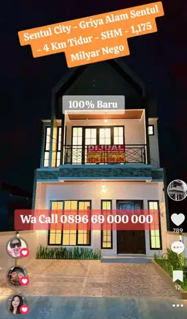 Rumah Sentul City Baru Dibangun - Ready 2 unit - SIAP HUNI - Griya Alam Sentul - ROW 12