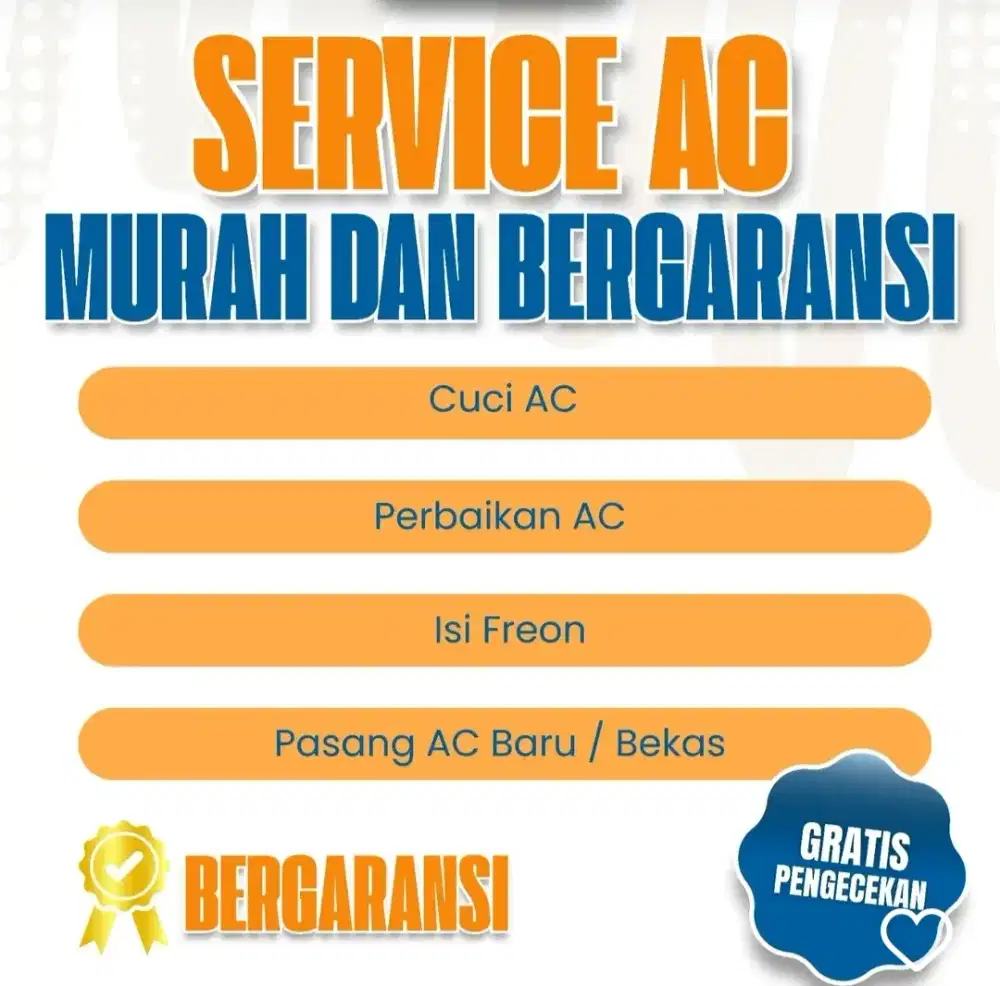 Cuci dan servis ac