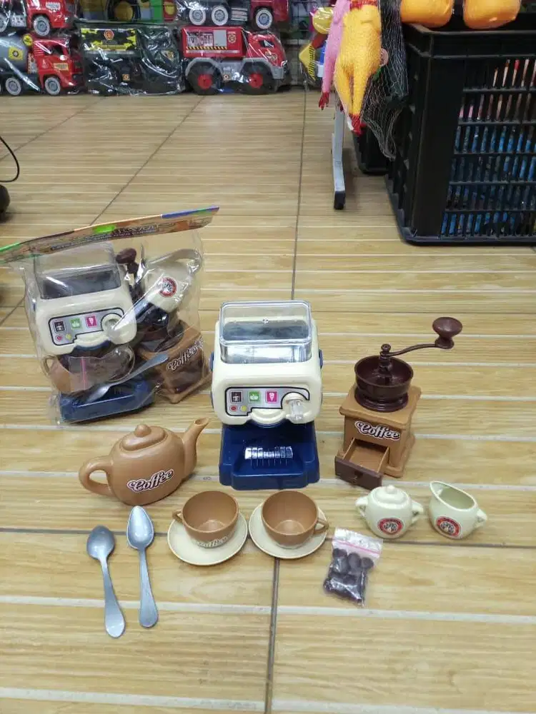 mainan anak set mesin kopi